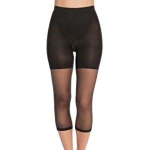 SPANX FABULOUS FOOTLESS BLACK TIGHTS SZ B or 6